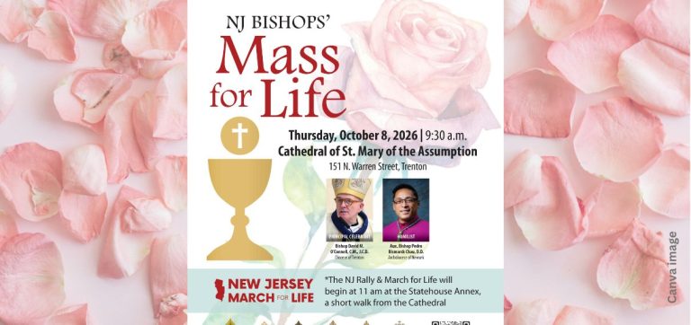 Third NJ Bishops’ Mass for Life to open day of pro-life witness Oct. 8