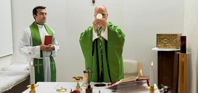 Vatican releases first photos of Pope Leo XIV celebrating Mass at hospital