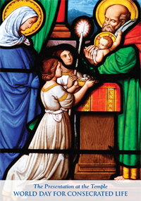 prayer card world day for consecrated life