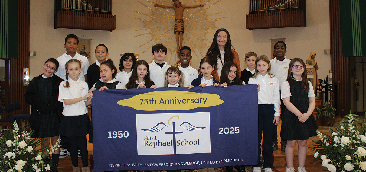 stRaphael_students w Banner